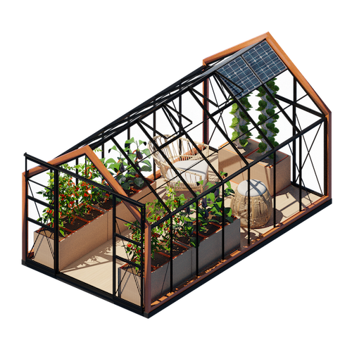 Yield “I want to be fully self-sufficient” (Size L) greenhouse unit